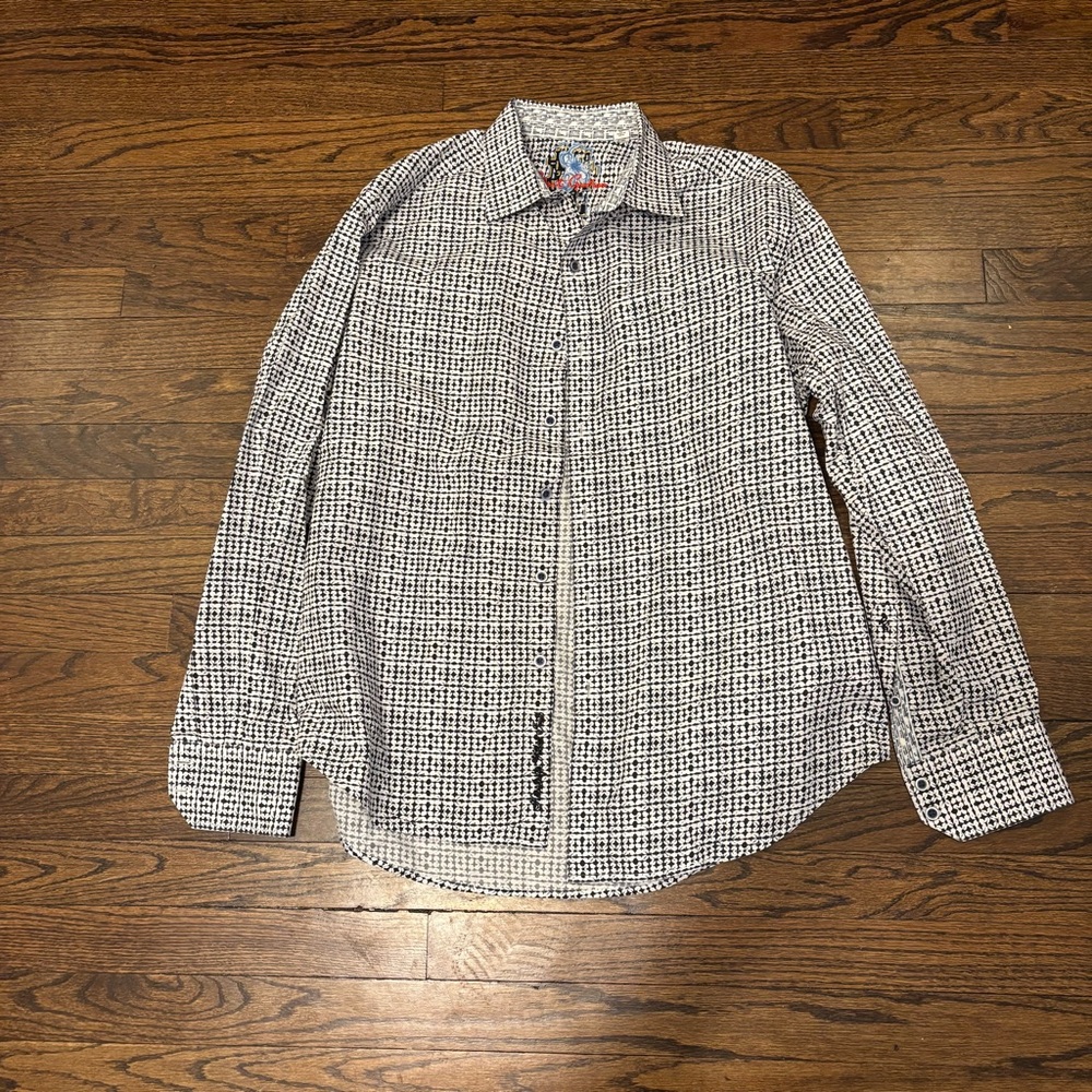 Robert Graham Cotton Longsleeve Button Down Collard Shirt